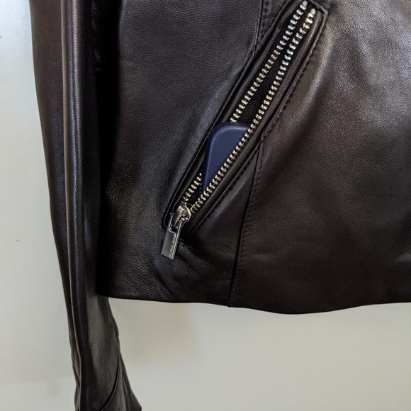 Genuine 100% Leather Super-Cool Moto Jacket - Picture 10 of 11